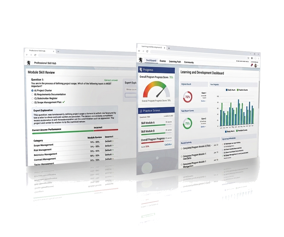 Inspector Exam progress dashboard preview